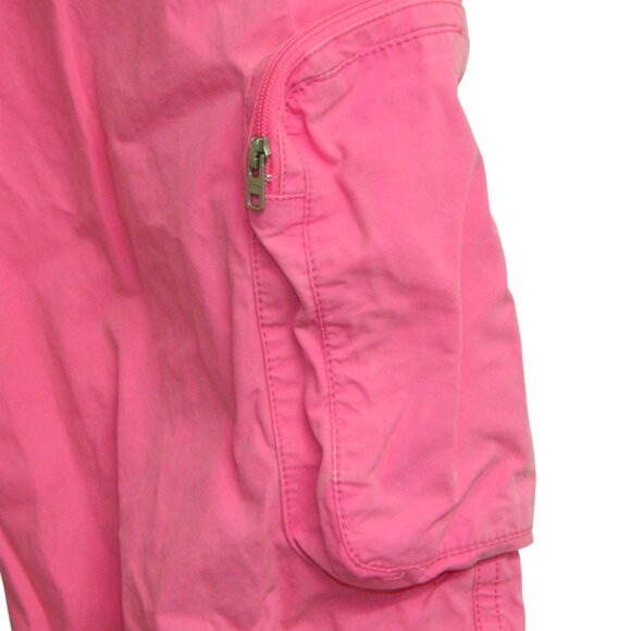 TNA Aritzia Lightweight Neon Pink 100% Cotton Cargo Jogger Pant Size S - Picture 8 of 16